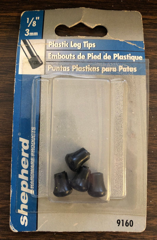 Shepherd 1/8" (3mm) Plastic Leg Tips 4-Pack