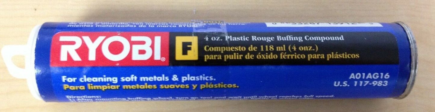 Ryobi 4 oz. Plastic Rouge Buffing Compound Tube (Type "F")