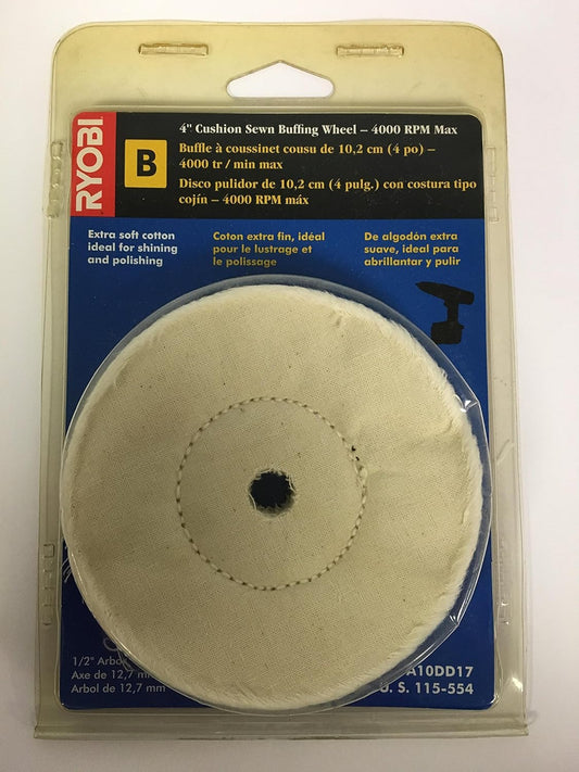 RYOBI 4" Cushion Sewn Buffing Wheel