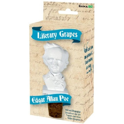 GAMAGO Literary Grapes Edgar Allen Poe Wine Stopper
