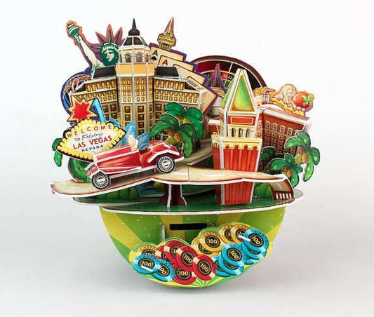 Las Vegas Cityscape 3D Puzzle (64 Pieces)
