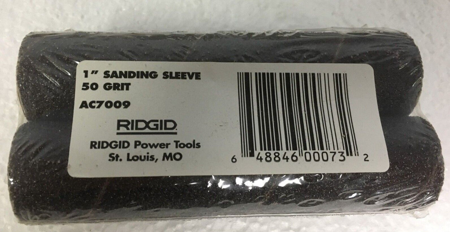 Ridgid 2-Pack 1" Coarse Sanding Sleeves 50 Grit AC7009