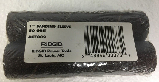 Ridgid 2-Pack 1" Coarse Sanding Sleeves 50 Grit AC7009