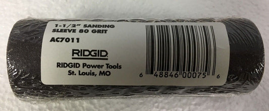 Ridgid 1.5" Medium Sanding Sleeves 80 Grit AC7011