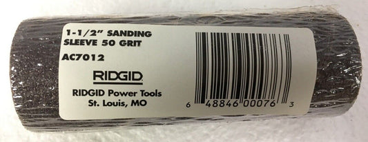 Ridgid 1.5" Coarse Sanding Sleeves 50 Grit AC7012