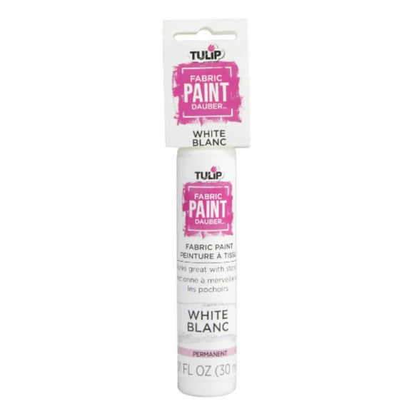 1oz White Fabric Paint Dauber