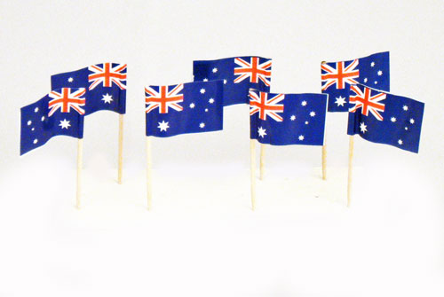 100 Australian Australia Flag Toothpicks