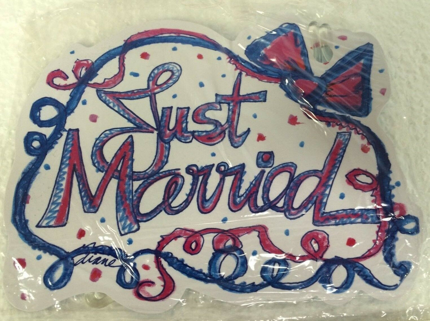 Just Married Luggage Tags (set of 6)