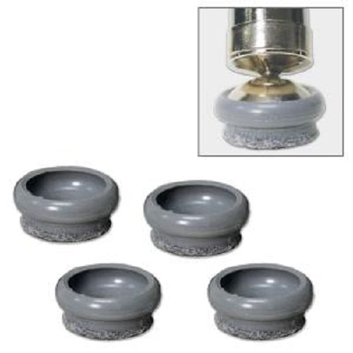 8 PVC 1-3/16" Molded Felt Fiber Chair and Furniture Glide Caps