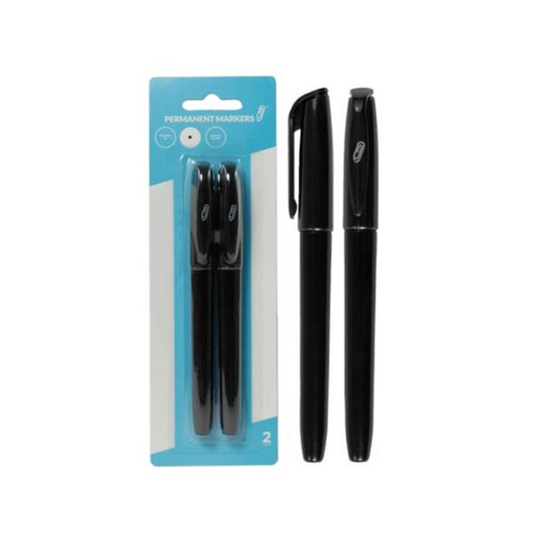Permanent Markers (2-pk Black)