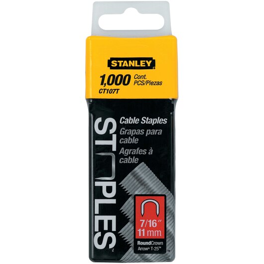 Stanley CT107T 7/16" Cable Staples (1000 ct Pack)