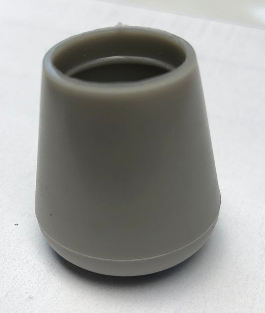 4 Rubber 3/4" Gray Chair Tips