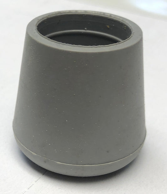 12 Rubber 7/8" Gray Chair Tips