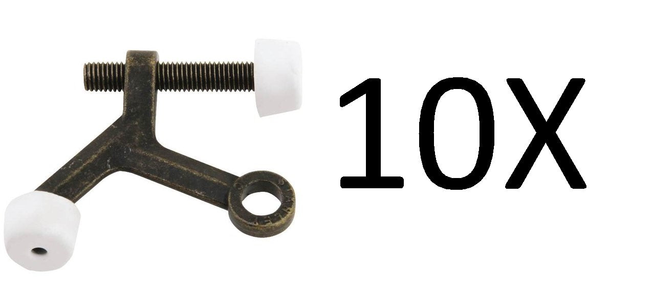 10X Stanley 57-1035 (DP57-1035) Hinge Pin Doorstops In Antique Brass