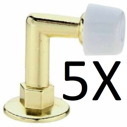 Stanley 57-1040 Floor Mount Doorstops Bright Brass (Set of 5)