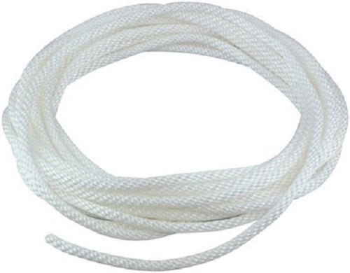 50' Ft 5/16" Braided White Nylon Pulley Flagpole Halyard (Rope)