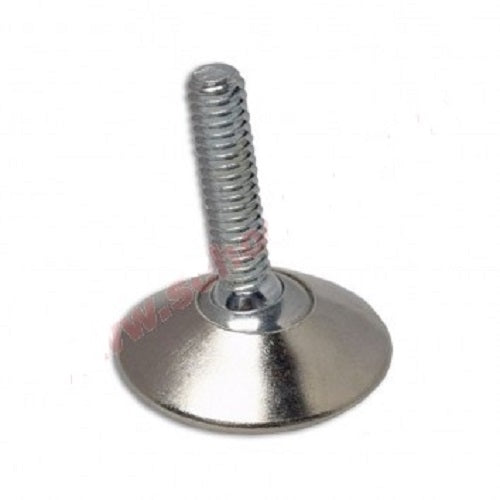 8 Adjustable 1" Stem Metal Base Threaded Swivel Glide Levelers