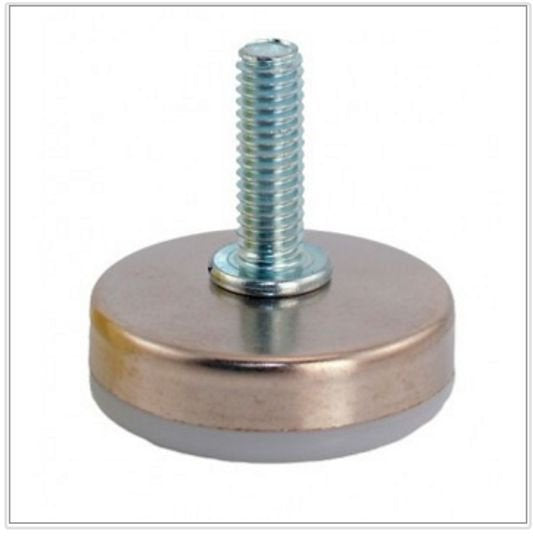 4 Adjustable 1" Stem Threaded Nylon Base Furniture Glide Levelers
