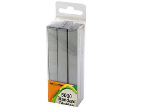 2 Packs of 5000 Count Standard Staples (10000 staples total)