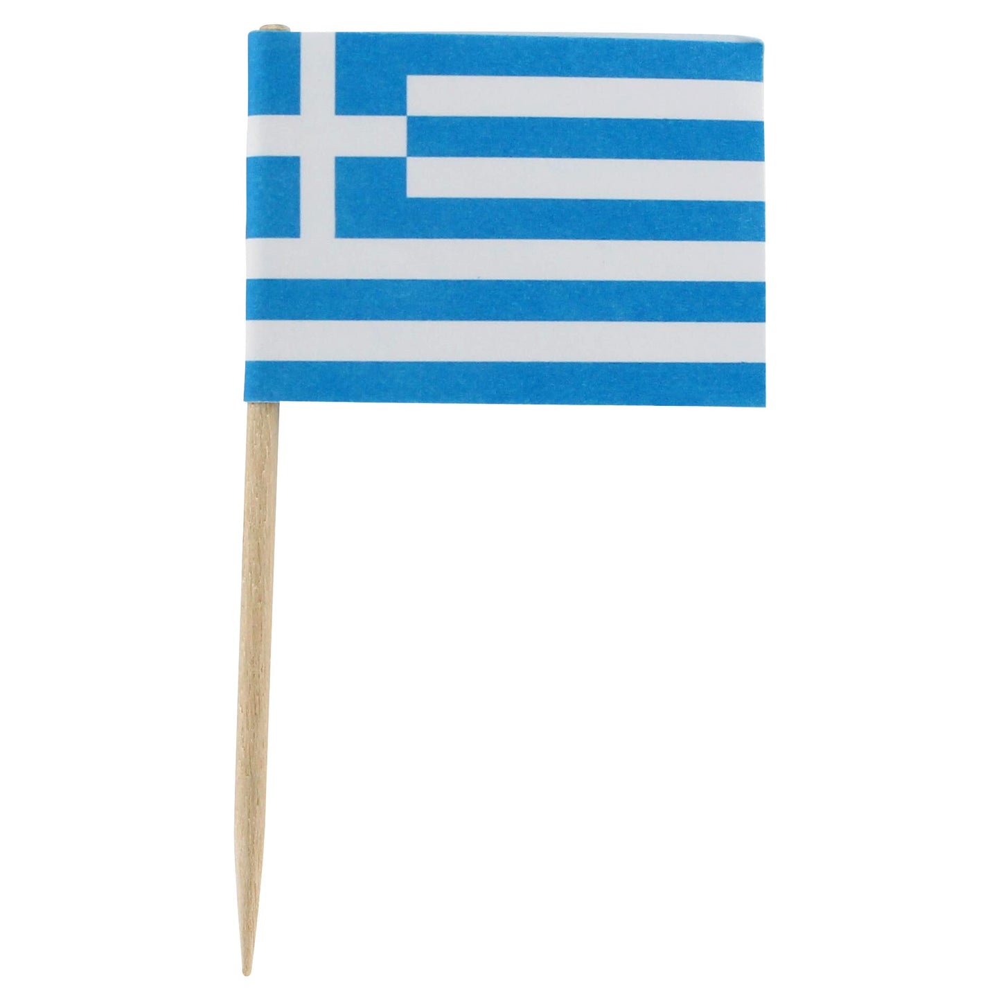 200 Greek Greece Flag Toothpicks