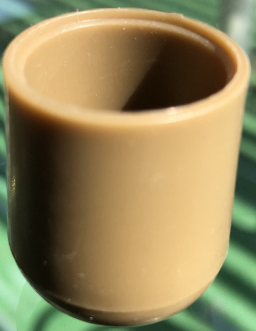 8 Heavy Duty 3/4" Brown Nylon Chair Glide Tips