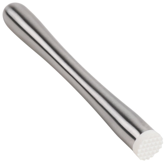Tablecraft 8.75" Stainless Steel Muddler for Cocktails/Mojitos