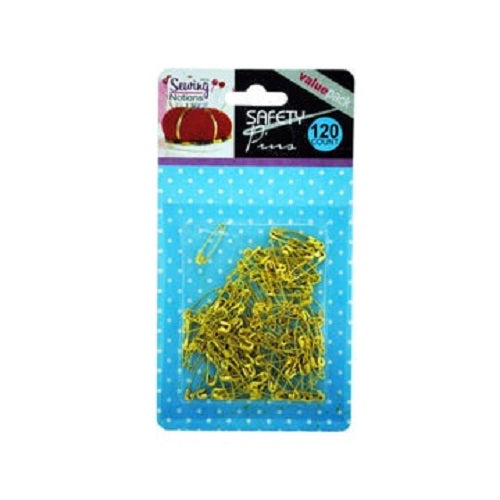 120 Count Small Gold Tone Safety Pins