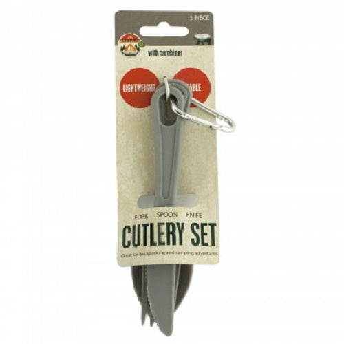 Camping Cutlery Set w/ Carabiner