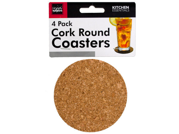 Round Cork Coasters 3.5 inch (Set of 16)
