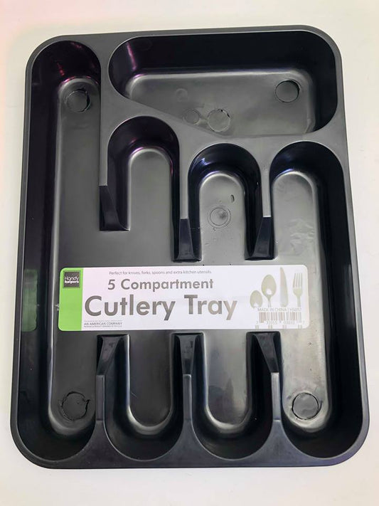 Five Section Plastic Cutlery Tray