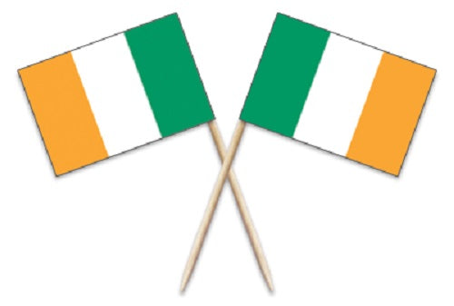 100 Irish Ireland Flag Toothpicks
