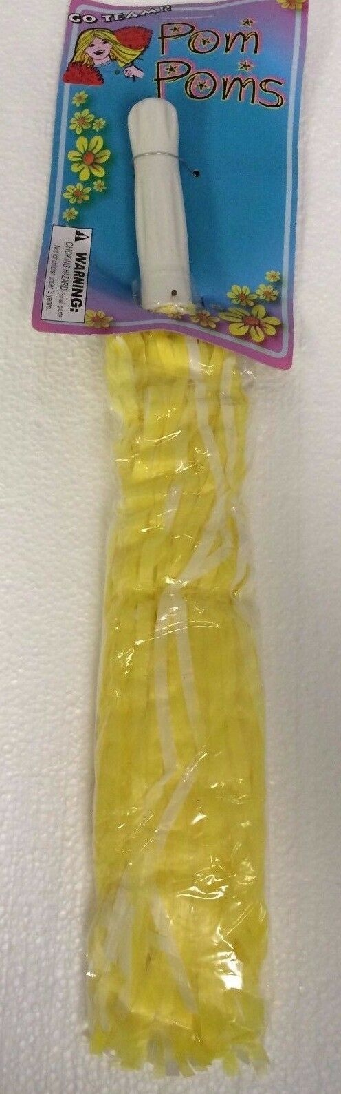 Cheerleading PomPom (Yellow/White)