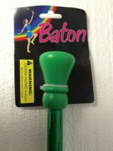 24" Plastic Glitter Baton (Green)