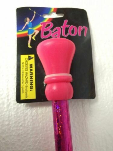 24" Plastic Glitter Baton (Magenta)