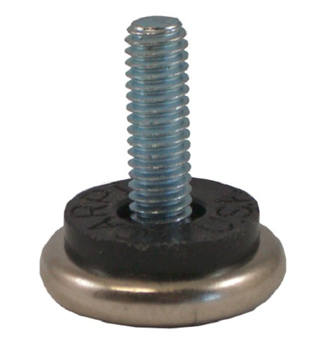 4 Non-swivel 1" Inch Stem Glide Levelers Metal Base (3/8"-16 Thread)