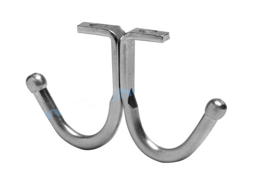 5 Heavy Duty Double Prong Ceiling Coat Hook for Lockers