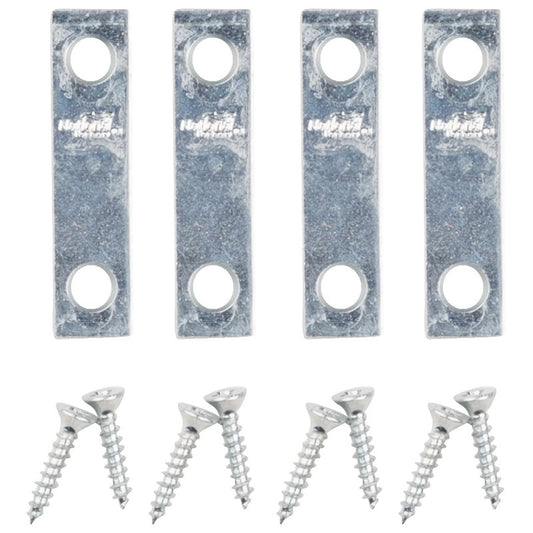 National Hardware 4-pk 2" x 1/2" Zinc-plated Steel Mending Braces