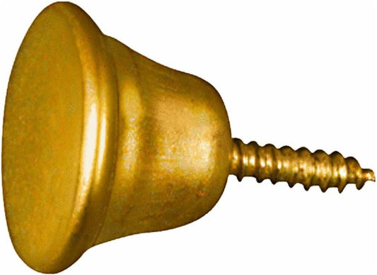 National Hardware V1861 Series N213-496 Cabinet Knob 5/8 in Steel Brass 2 Pack