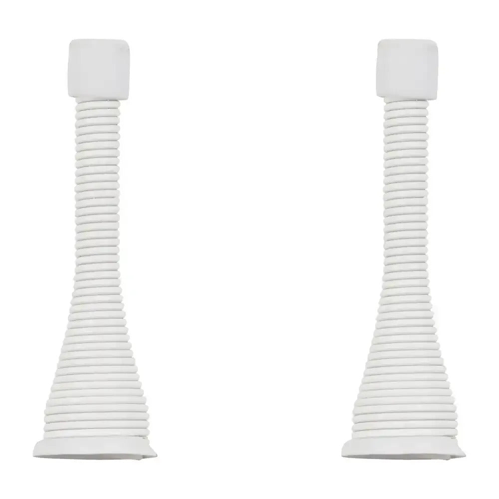 National Hardware N265-264 3" Spring Doors Stops with White Finish (2 pk)