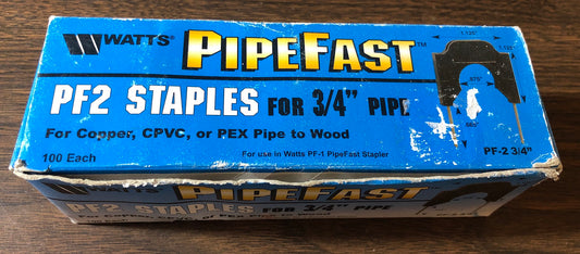Pipefast PF-2 Staples For 3/4" Pipe 100 Pack
