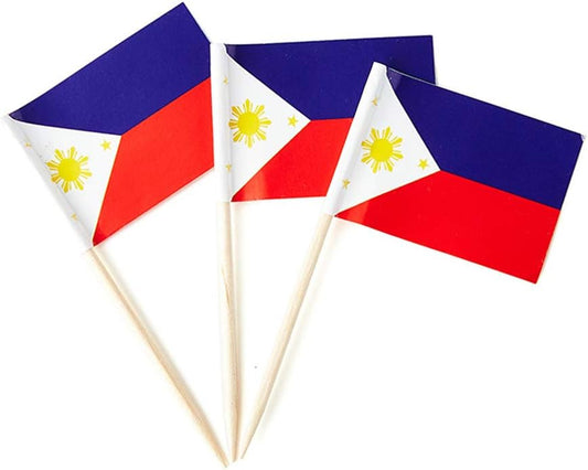 100 Philippines Flag Toothpicks
