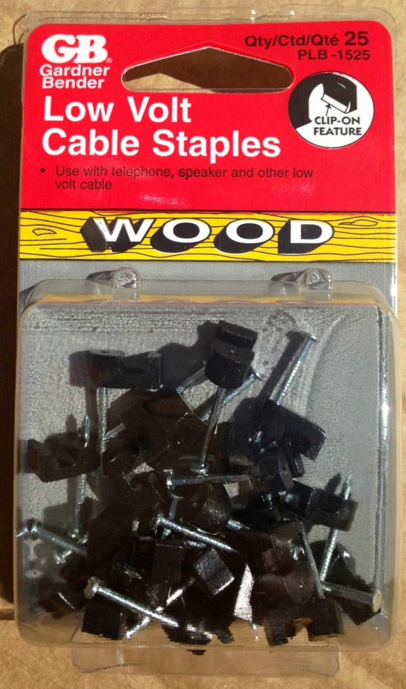 Gardner Bender Low Volt Cable Staples PLB-1525 (25 Pack)