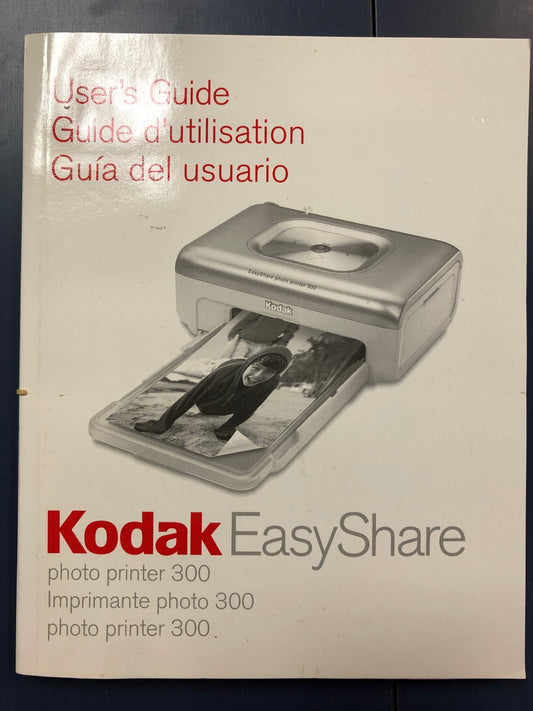 Kodak Easyshare Photo Printer 300 Manual/User's Guide