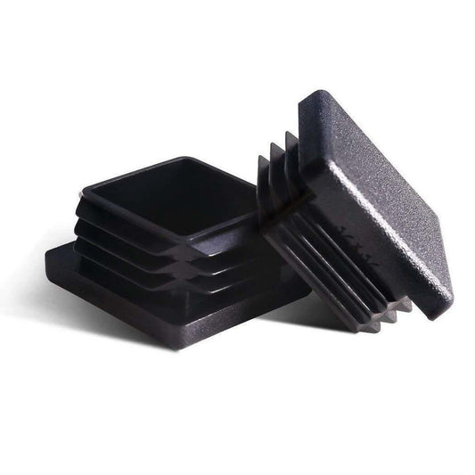 4 Plastic 1-1/8" O.D. x 1" I.D. Square Glide Tips