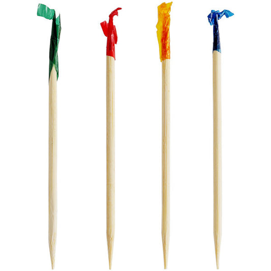 Royal Regular Bamboo Frill Toothpicks 2 3/4" (1000 Ct Box)