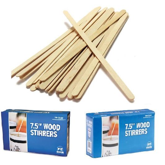 1000 Ct Royal 7.5" Wood Coffee Stirrers