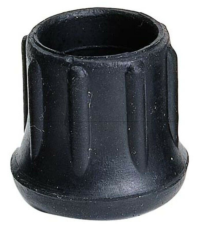 Three Reinforced 1-1/8" Heavy Duty Rubber Tips for Canes/Crutches/Walkers