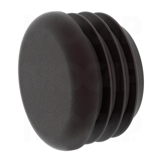 12 1" O.D. Round Tube Plug Ribbed Insert End Cap Glides 14-20 ga