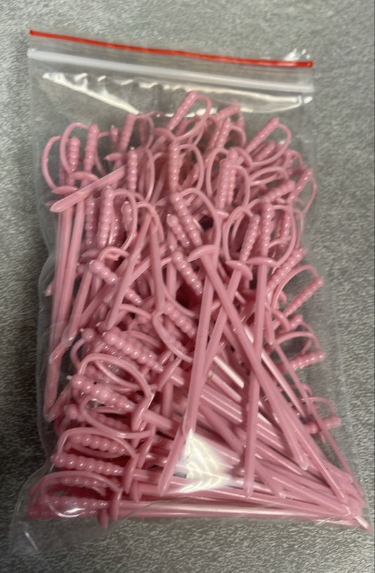 100 Pack Pink Plastic Sword 3.25" Cocktail/Appetizer Picks