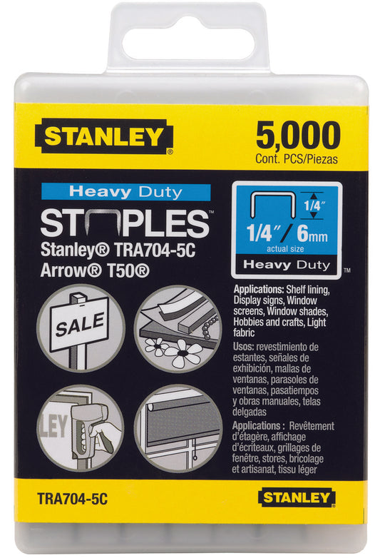 5X Stanley Heavy Duty TRA704-5C Staples TRA704 (5000 ct 5 packs)